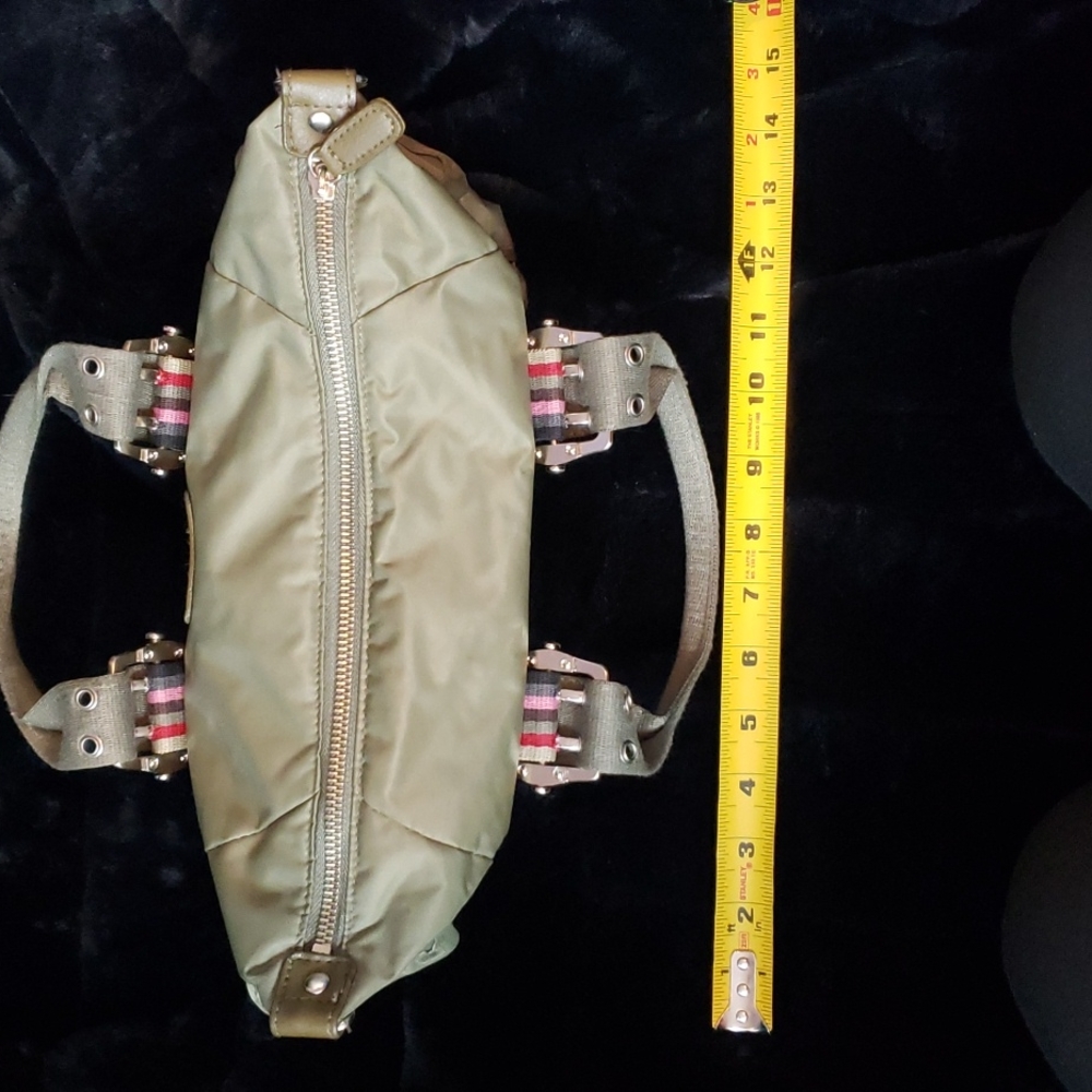 Guang Tong Army Green Nylon Purse Bag - Picture 7 of 9